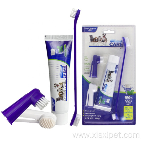 Toothbrush Pet Cat Dog Toothbrush And Toothpaste Set